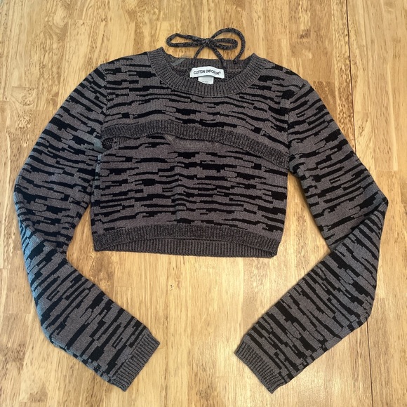 Long sleeve 2 piece crop sweater - Picture 2 of 5